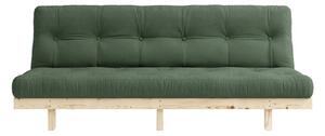 Kauč na rasklapanje Karup Design Lean Raw Maslinasto Zelena