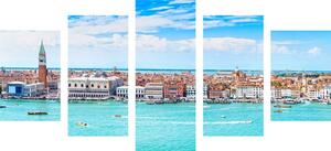 5-dijelna slika pogled na Veneciju
