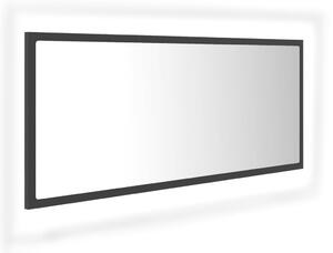 VidaXL LED kupaonsko ogledalo sivo 100x8,5x37 cm akrilno