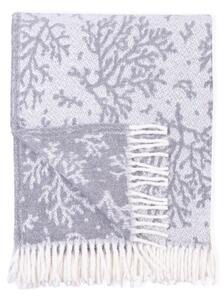 Sivi pokrivač udio pamuka Euromant Coral, 140 x 180 cm
