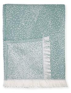 Zeleni pokrivač s udjelom pamuka Euromant Dotty Diamond, 140 x 180 cm