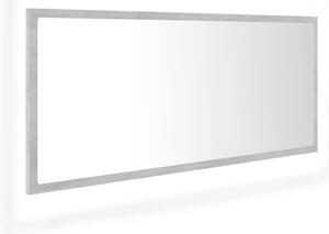 VidaXL LED kupaonsko ogledalo siva boja betona 100x8,5x37 cm akrilno
