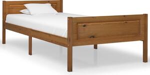 Okvir za krevet od masivne borovine smeđa boja meda 90 x 200 cm