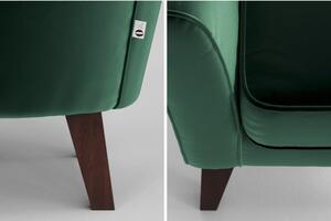 Zelena baršunasta fotelja My Pop Design Balard