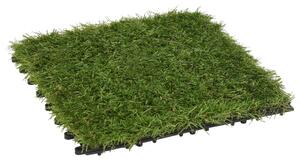 VidaXL Pločice umjetne trave 11 kom 30 x 30 cm zelene