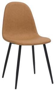 VidaXL Blagovaonske stolice 2 kom 45 x 54,5 x 87 cm smeđe umjetna koža