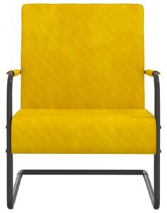 VidaXL Konzolna stolica boja senfa baršunasta