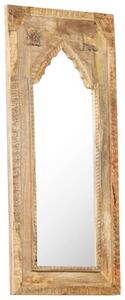 VidaXL Ogledalo od masivnog drva manga 50 x 3 x 110 cm