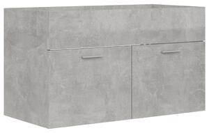 VidaXL Ormarić za umivaonik siva boja betona 80 x 38,5 x 46 cm iverica