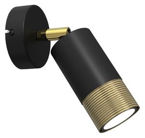 Zidna reflektorska svjetiljka LINK 1xGU10/8W/230V crna/mesing