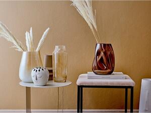 Smeđa staklena vaza Bloomingville Ingolf, visina 26 cm