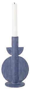 Plavi svijećnjak Bloomingville Bess, visina 22 cm