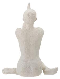 Bijela statueta Bloomingville Adalina, visina 17,5 cm