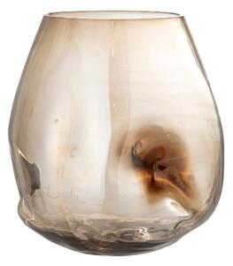 Smeđa staklena vaza Bloomingville Ifza, visina 20 cm