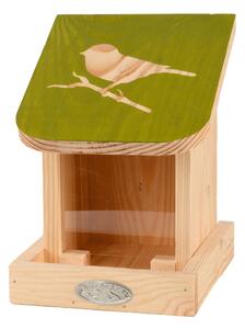 Hranilica za ptice od masivne borovine Esschert Design Slide, 17 cm