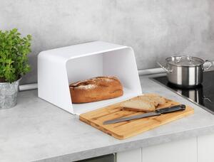 Bijela kutija za kruh s poklopcem od bambusa Wenko Kubo