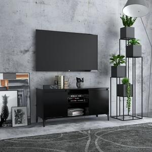 VidaXL TV ormarić s metalnim nogama crni 103,5 x 35 x 50 cm