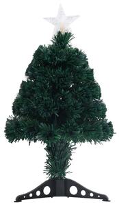 VidaXL Osvijetljeno božićno drvce sa stalkom 64 cm optička vlakna