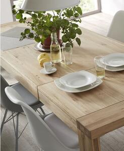 Blagovaonski stol od hrastovine na razvlačenje Kave Home Vivy, 180 x 90 cm