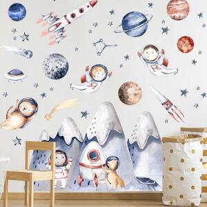 Zidne naljepnice za mlade astronaute - svemir