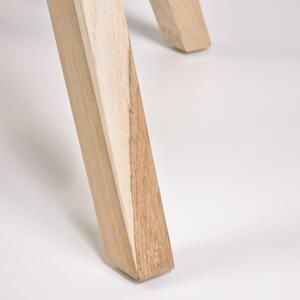 Blagovaonski stol od tikovine Kave Home Maial, ø 90 cm
