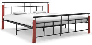 VidaXL Okvir za krevet od metala i masivne hrastovine 180 x 200 cm
