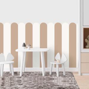 Tekstilna tapeta Luk - Brown Beige (neutralna bež - idealna za kombiniranje)