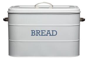 Siva metalna kutija za kruh Kitchen Craft Nostalgia