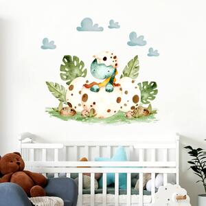 Dekorativne tapete za zid - Mini dinosaur u jajetu