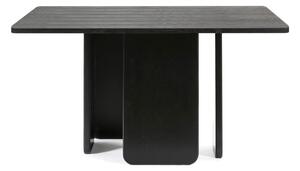 Crni blagovaonski stol Teulat Arq, 137 x 137 cm
