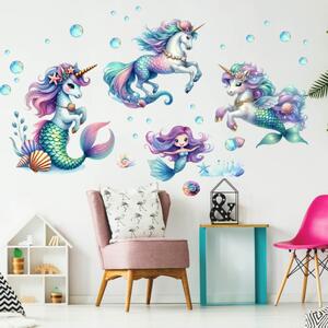 Samoljepljive tapete za zid - Jednorozi i sirene