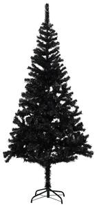 VidaXL Umjetno božićno drvce sa stalkom crno 240 cm PVC