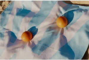 Plavi ručnik za plažu Sunnylife Sun Face, 175 x 90 cm