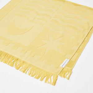 Žuti pamučni ručnik za plažu Sunnylife Luxe, 160 x 90 cm