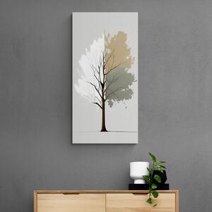 Slika trobojno minimalističko stablo