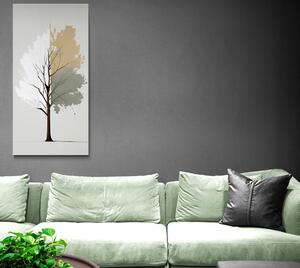 Slika trobojno minimalističko stablo