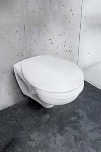 Bijela WC daska od nehrđajućeg čelika Wenko Vorno