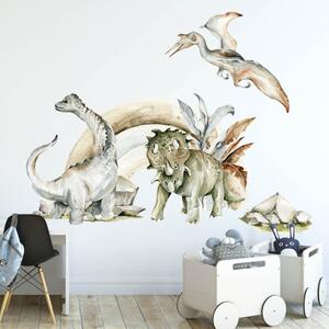Naljepnice za zid - Dinosauri s dugom