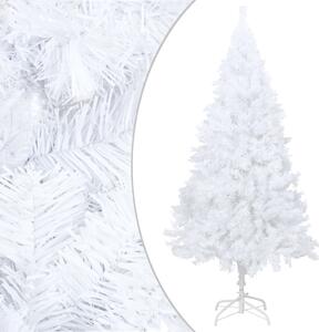 VidaXL Umjetno osvijetljeno božićno drvce gustih grana bijelo 180 cm