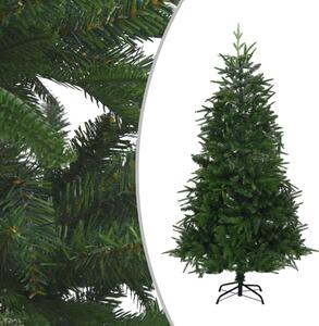 VidaXL Umjetno osvijetljeno božićno drvce zeleno 210 cm PVC i PE