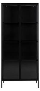 Crna metalna vitrina 80x180 cm Newcastle - Actona