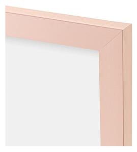 Svijetlo ružičasti plastični stojeći/viseći okvir 14x19 cm