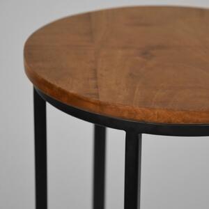 Okrugli pomoćni stol od masivnog manga ø 35 cm Motion – LABEL51