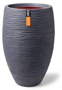 Capi vaza Nature Rib elegantna Deluxe 45 x 72 cm tamnosiva