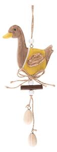 Žuti drveni uskršnji viseći ukras Dakls Duckie