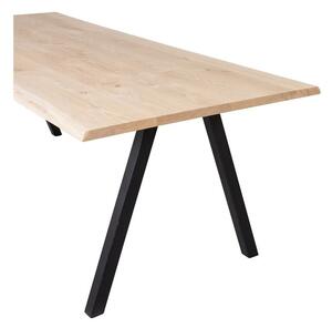 Blagovaonski stol s hrastovom pločom WOOOD Tablo, 160 x 90 cm