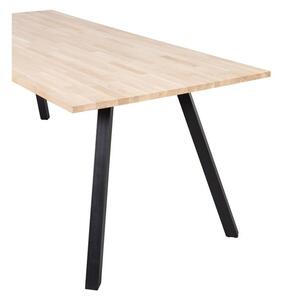 Blagovaonski stol s hrastovom pločom WOOOD Tablo Square, 200 x 90 cm