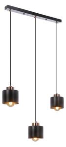 Crna metalna viseća lampa 12x64 cm Olena - Candellux Lighting