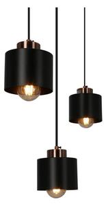 Crna metalna viseća lampa 12x64 cm Olena - Candellux Lighting