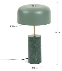 Zelena stolna svjetiljka Kave Home Biscane